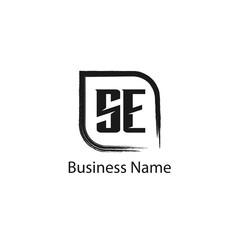 Initial Letter SE Logo Template Design