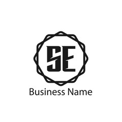 Initial Letter SE Logo Template Design