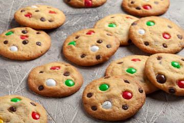cookies with chocolate candy sprinkles