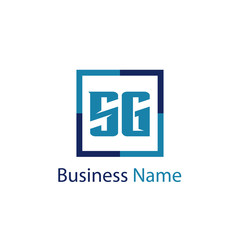 Initial Letter SG Logo Template Design