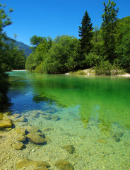 river with clear water