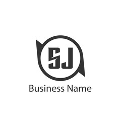 Initial Letter SJ Logo Template Design