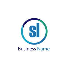 Initial Letter SL Logo Template Design