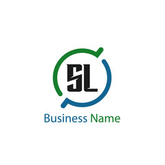 Initial Letter SL Logo Template Design