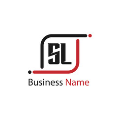 Initial Letter SL Logo Template Design