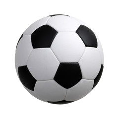 soccer ball on white