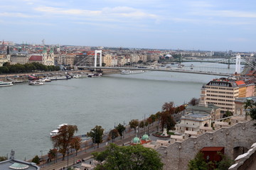 Budapest panorama from above, Danube