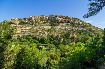 Fototapeta na wymiar Blick über das Tal von Mili, Kreta