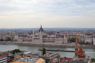 Fototapeta premium Budapest, Parliament seen from above