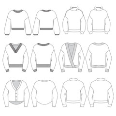Vector template for Fashion Sweaters