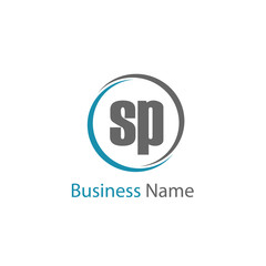 Initial Letter SP Logo Template Design