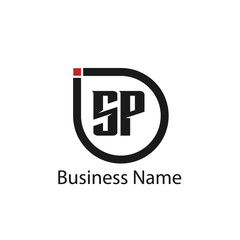 Fototapeta premium Initial Letter SP Logo Template Design