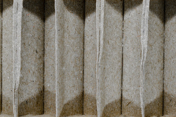 Beige pattern of Corrugated Cardboard Background Surface