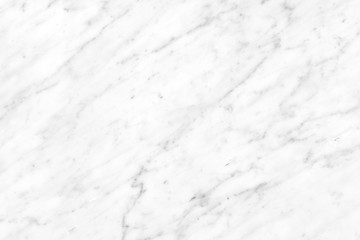 White Carrara Marble natural light surface for bathroom or kitchen countertop - obrazy, fototapety, plakaty