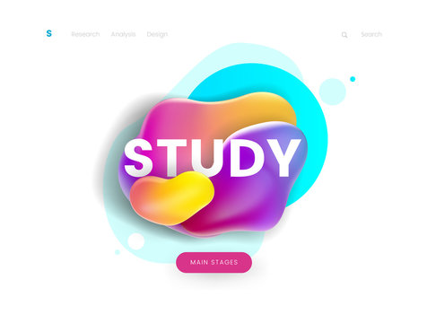Landing page template, can be used for education, study, courses and learning website