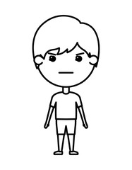 cartoon man angry kawaii character