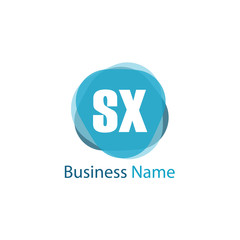 Initial Letter SX Logo Template Design