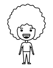 cartoon happy man kawaii character