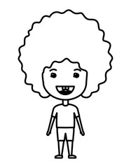 cartoon happy man kawaii character