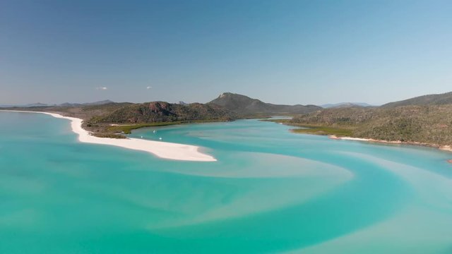 Aerial view of Whitehaven Beach, Whitsundays, Queensland