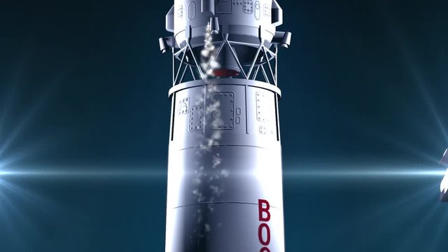 Start of the Soviet spaceship "Vostok"