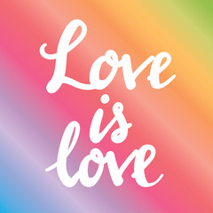 Love is Love - vector calligraphy