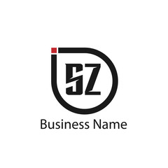 Initial Letter SZ Logo Template Design