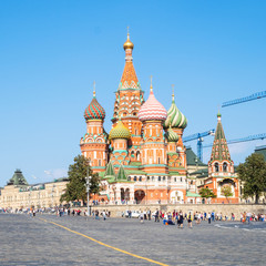 Fototapeta na wymiar Saint Basil's Cathedral on Red Square in Moscow