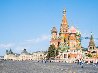 Obraz premium Red Square and Saint Basil's Cathedral in Moscow