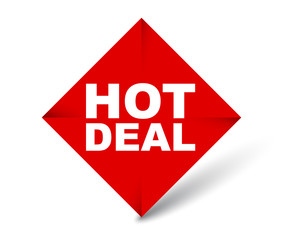 red vector banner hot deal
