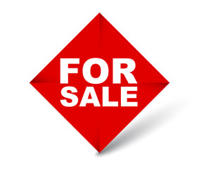 red vector banner for sale