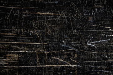 Scratched black textured background