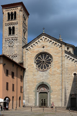 Fototapeta premium COMO CITTA' E LAGO DI COMO IN ITALIA, COMO CITY E COMO LAKE IN ITALY