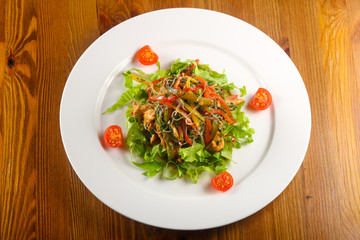 Salad with chicken and glass noodle