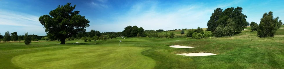 Deurstickers Golf course in Surrey, England, UK © mjgmedia