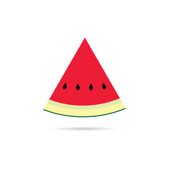 watermelon slice cartoon illustration