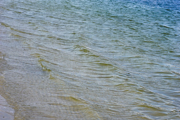 Ripples on the Azure lake.