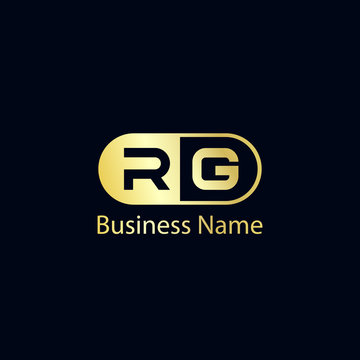 Initial Letter RG Logo Template Design