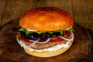 Hot tasty burger