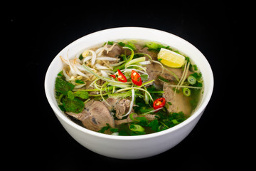 Vietnamese cuisine Pho Bo soup