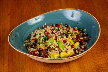 Tabbouleh with avocado