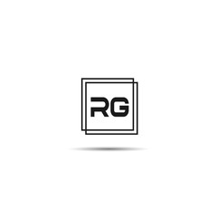 Initial Letter RG Logo Template Design