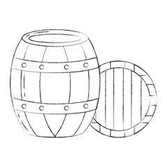Fototapeta na wymiar wooden barrel drink liquor rustic