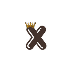 alphabet letter with crown king queen