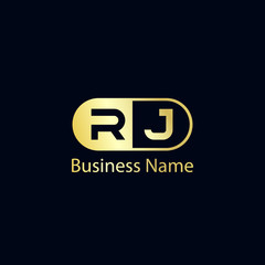 Initial Letter RJ Logo Template Design