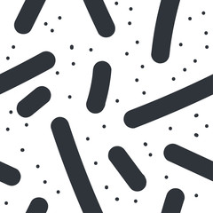 Beautiful abstract seamless repeating pattern. Hand painted artistic style with chaotic paint elements. Perfect for textile, wrapping, web and all kind of decorative projects. Vector illustration.