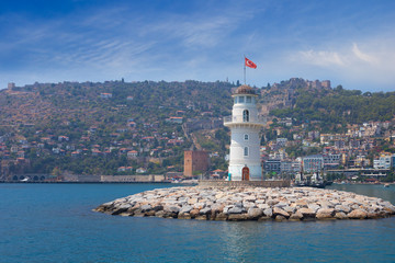 Fototapeta na wymiar Lighthouse in Alania