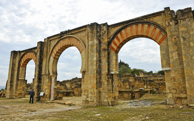 Fototapeta premium Ruins of the arab city of Medina Azahara founded in the year 936 by Abderramán III about 8 km from Córdoba. World heritage by Unesco. Andalusia, Spain