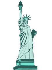 The Statue of Liberty illustration © Serkan