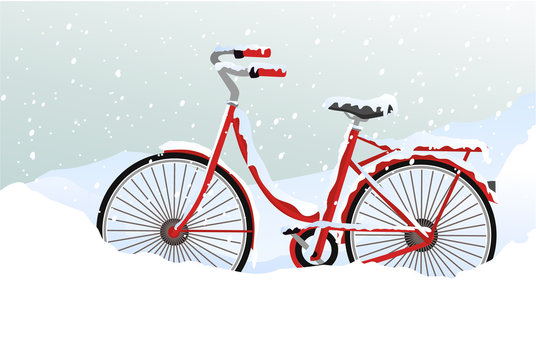 Winter transport issues. Hello winter background.